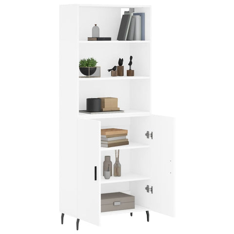 vidaXL Highboard Weiß 69,5x34x180 cm Holzwerkstoff