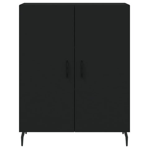 vidaXL Highboard Schwarz 69,5x34x180 cm Holzwerkstoff