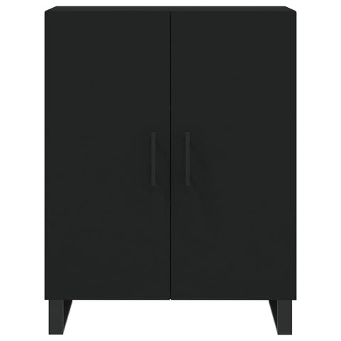 vidaXL Highboard Schwarz 69,5x34x180 cm Holzwerkstoff