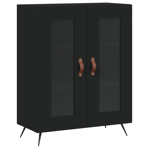 vidaXL Highboard Schwarz 69,5x34x180 cm Holzwerkstoff