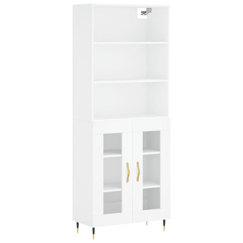 vidaXL Highboard Weiß 69,5x34x180 cm Holzwerkstoff