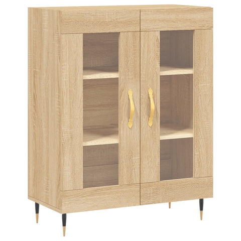 Highboard Sonoma-Eiche 69,5x34x180 cm Holzwerkstoff