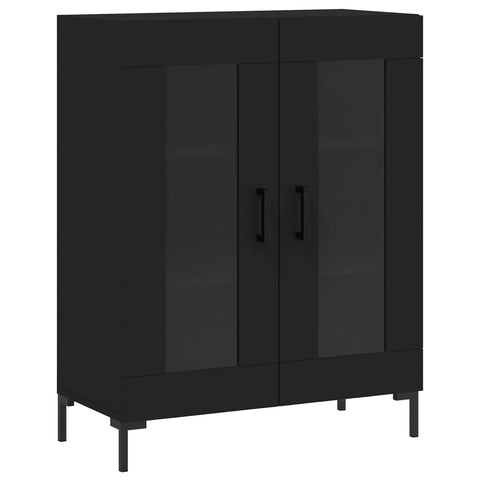 vidaXL Highboard Schwarz 69,5x34x180 cm Holzwerkstoff