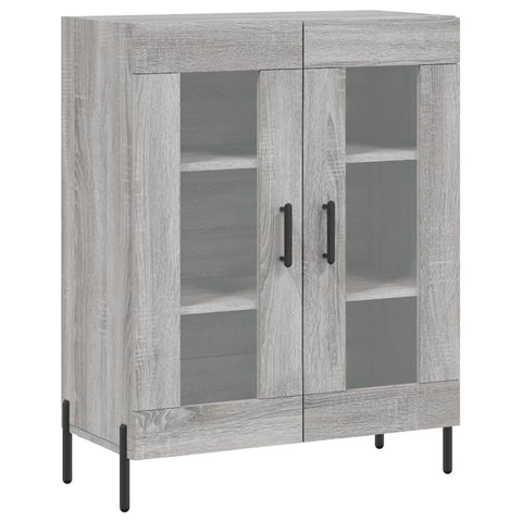 vidaXL Highboard Grau Sonoma 69,5x34x180 cm Holzwerkstoff