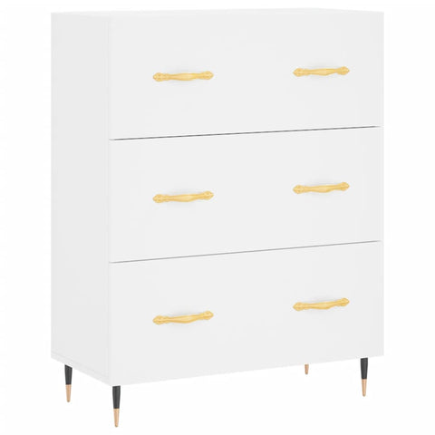 vidaXL Highboard Weiß 69,5x34x180 cm Holzwerkstoff