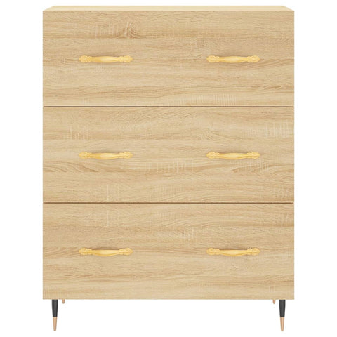 Highboard Sonoma-Eiche 69,5x34x180 cm Holzwerkstoff