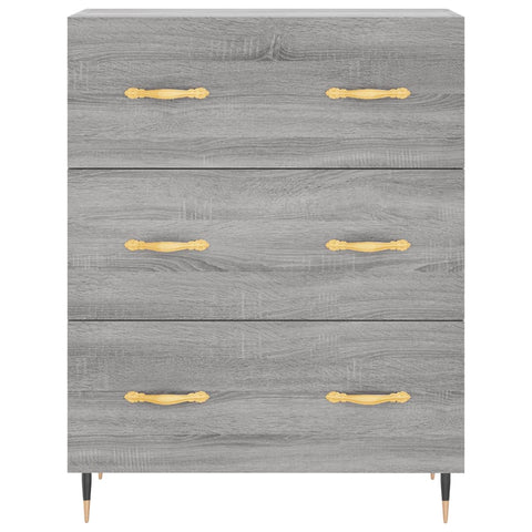 vidaXL Highboard Grau Sonoma 69,5x34x180 cm Holzwerkstoff