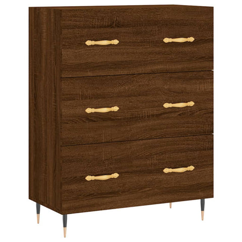 vidaXL Highboard Braun Eichen-Optik 69,5x34x180 cm Holzwerkstoff