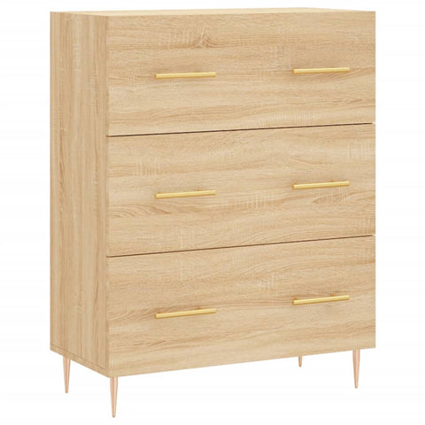 Highboard Sonoma-Eiche 69,5x34x180 cm Holzwerkstoff