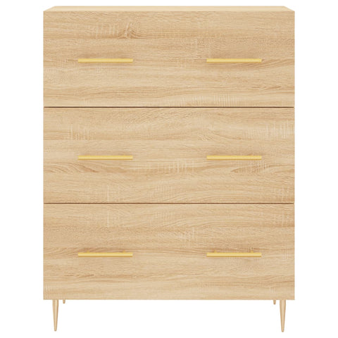 Highboard Sonoma-Eiche 69,5x34x180 cm Holzwerkstoff