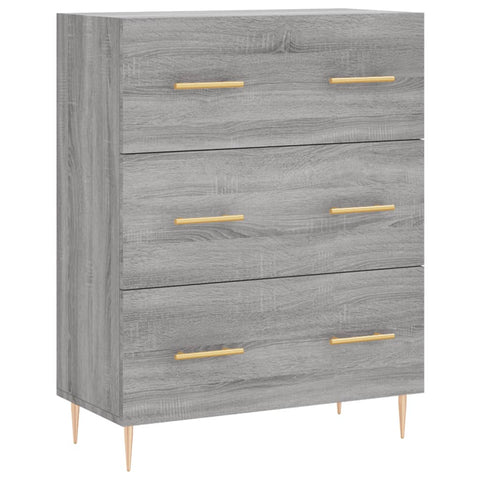 vidaXL Highboard Grau Sonoma 69,5x34x180 cm Holzwerkstoff