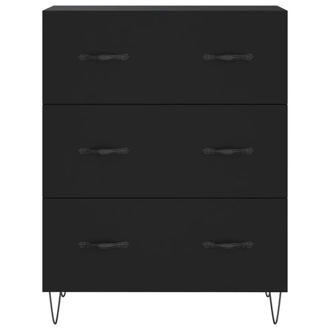 vidaXL Highboard Schwarz 69,5x34x180 cm Holzwerkstoff