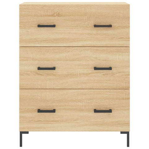 Highboard Sonoma-Eiche 69,5x34x180 cm Holzwerkstoff