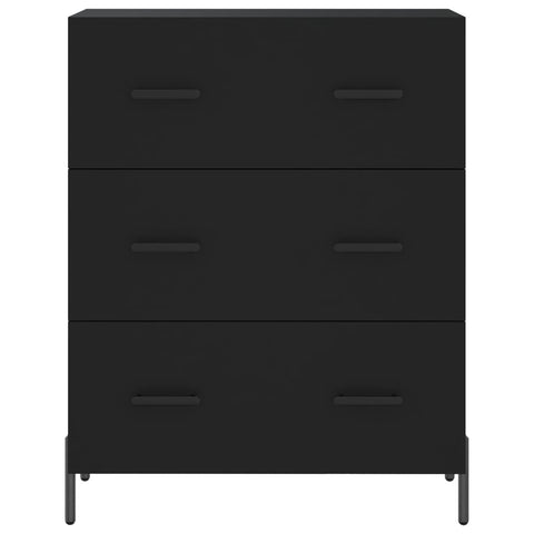 vidaXL Highboard Schwarz 69,5x34x180 cm Holzwerkstoff