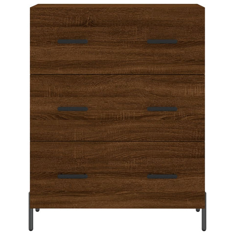 vidaXL Highboard Braun Eichen-Optik 69,5x34x180 cm Holzwerkstoff