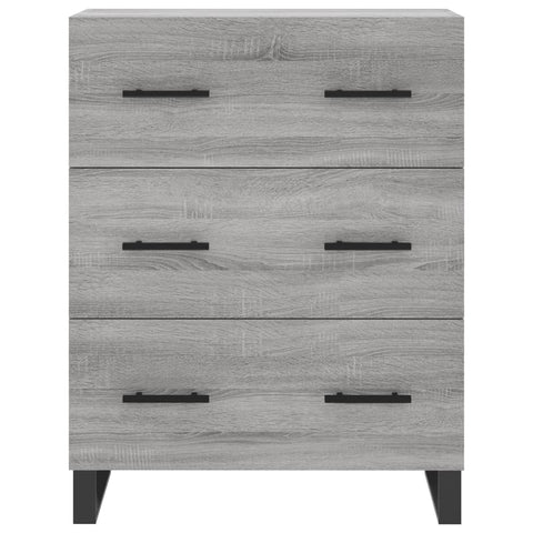 vidaXL Highboard Grau Sonoma 69,5x34x180 cm Holzwerkstoff