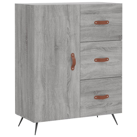 vidaXL Highboard Grau Sonoma 69,5x34x180 cm Holzwerkstoff