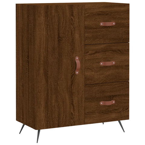 vidaXL Highboard Braun Eichen-Optik 69,5x34x180 cm Holzwerkstoff