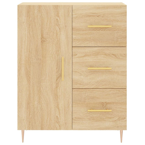 Highboard Sonoma-Eiche 69,5x34x180 cm Holzwerkstoff