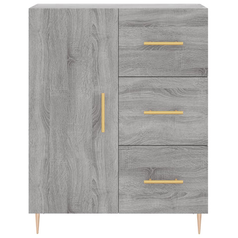 vidaXL Highboard Grau Sonoma 69,5x34x180 cm Holzwerkstoff