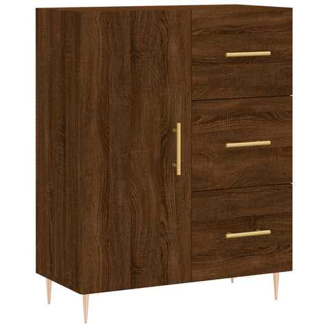 vidaXL Highboard Braun Eichen-Optik 69,5x34x180 cm Holzwerkstoff