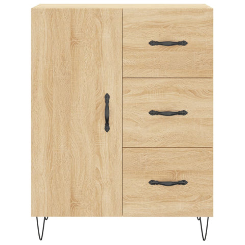 Highboard Sonoma-Eiche 69,5x34x180 cm Holzwerkstoff