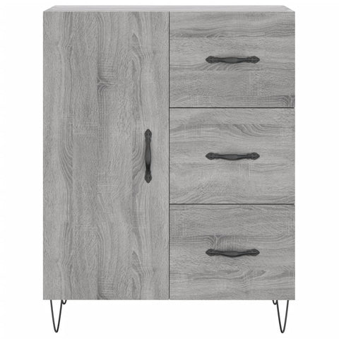 vidaXL Highboard Grau Sonoma 69,5x34x180 cm Holzwerkstoff