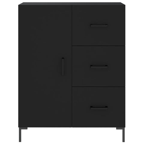 vidaXL Highboard Schwarz 69,5x34x180 cm Holzwerkstoff