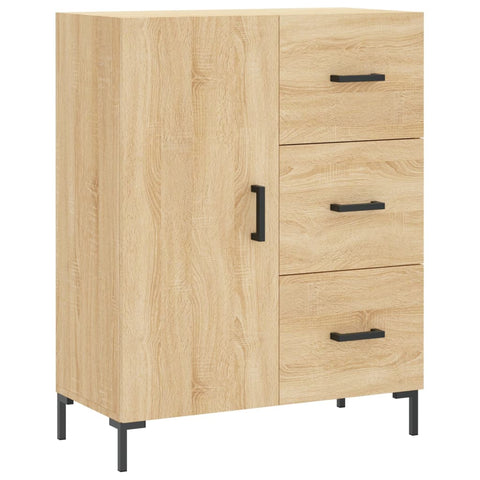 Highboard Sonoma-Eiche 69,5x34x180 cm Holzwerkstoff