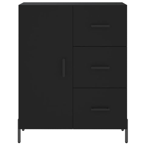 vidaXL Highboard Schwarz 69,5x34x180 cm Holzwerkstoff