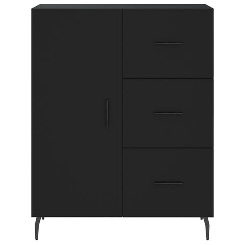 vidaXL Highboard Schwarz 69,5x34x180 cm Holzwerkstoff