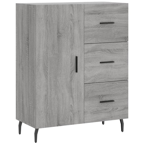 vidaXL Highboard Grau Sonoma 69,5x34x180 cm Holzwerkstoff