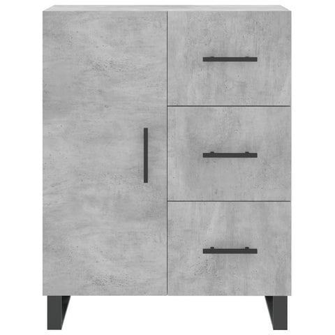 vidaXL Highboard Betongrau 69,5x34x180 cm Holzwerkstoff