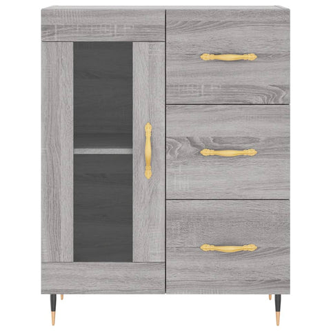 vidaXL Highboard Grau Sonoma 69,5x34x180 cm Holzwerkstoff