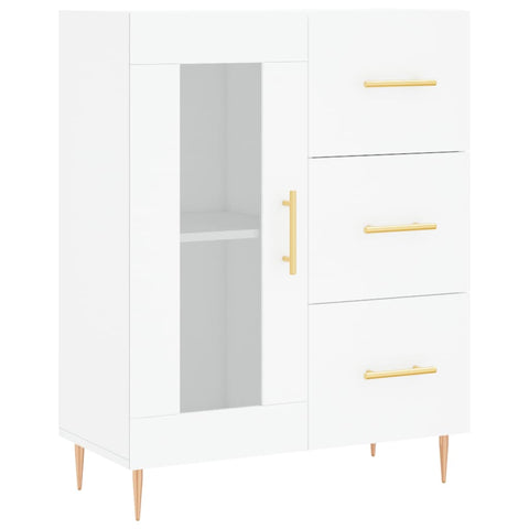 vidaXL Highboard Weiß 69,5x34x180 cm Holzwerkstoff