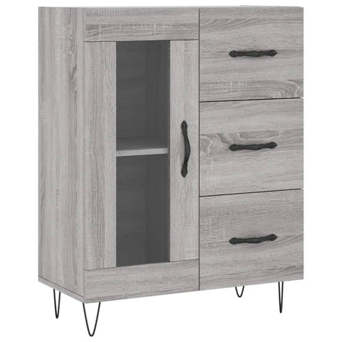 vidaXL Highboard Grau Sonoma 69,5x34x180 cm Holzwerkstoff