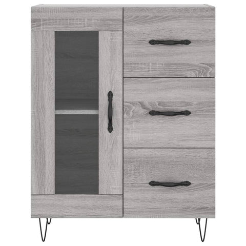 vidaXL Highboard Grau Sonoma 69,5x34x180 cm Holzwerkstoff