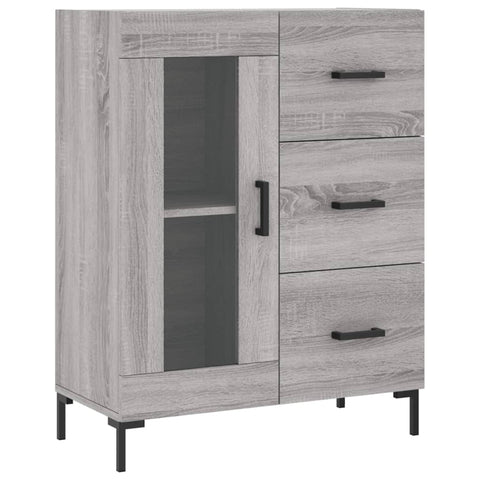 vidaXL Highboard Grau Sonoma 69,5x34x180 cm Holzwerkstoff