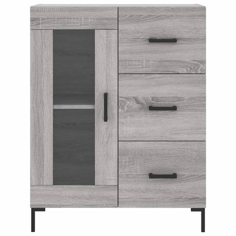 vidaXL Highboard Grau Sonoma 69,5x34x180 cm Holzwerkstoff