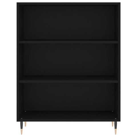 vidaXL Highboard Schwarz 69,5x32,5x180 cm Holzwerkstoff