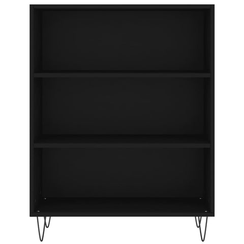 vidaXL Highboard Schwarz 69,5x32,5x180 cm Holzwerkstoff