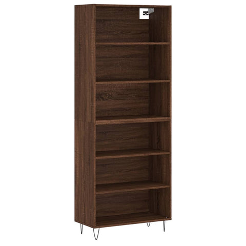 vidaXL Highboard Braun Eichen-Optik 69,5x32,5x180 cm Holzwerkstoff