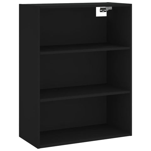 vidaXL Highboard Schwarz 69,5x32,5x180 cm Holzwerkstoff