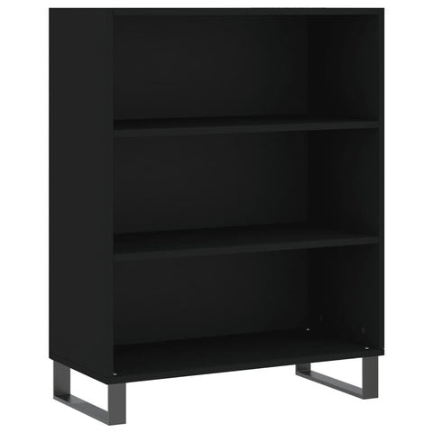 vidaXL Highboard Schwarz 69,5x32,5x180 cm Holzwerkstoff