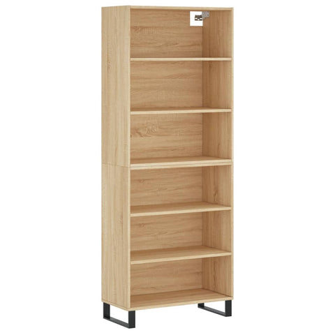 Highboard Sonoma-Eiche 69,5x32,5x180 cm Holzwerkstoff