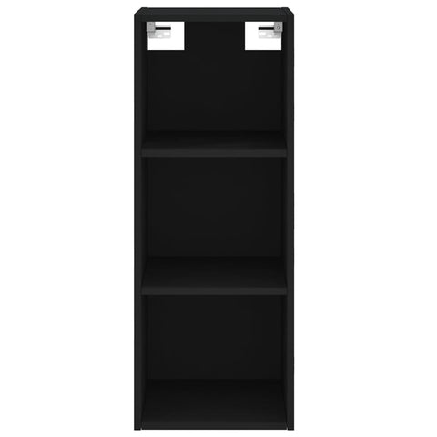 vidaXL Highboard Schwarz 34,5x34x180 cm Holzwerkstoff