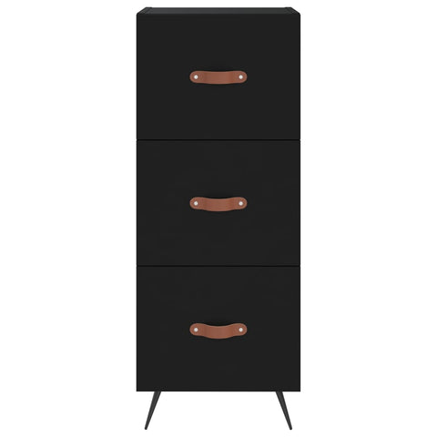 vidaXL Highboard Schwarz 34,5x34x180 cm Holzwerkstoff