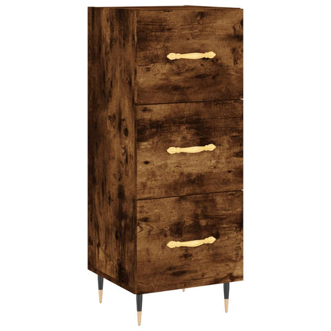 vidaXL Highboard Räuchereiche 34,5x34x180 cm Holzwerkstoff