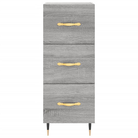 vidaXL Highboard Grau Sonoma 34,5x34x180 cm Holzwerkstoff