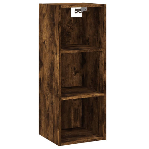 vidaXL Highboard Räuchereiche 34,5x34x180 cm Holzwerkstoff